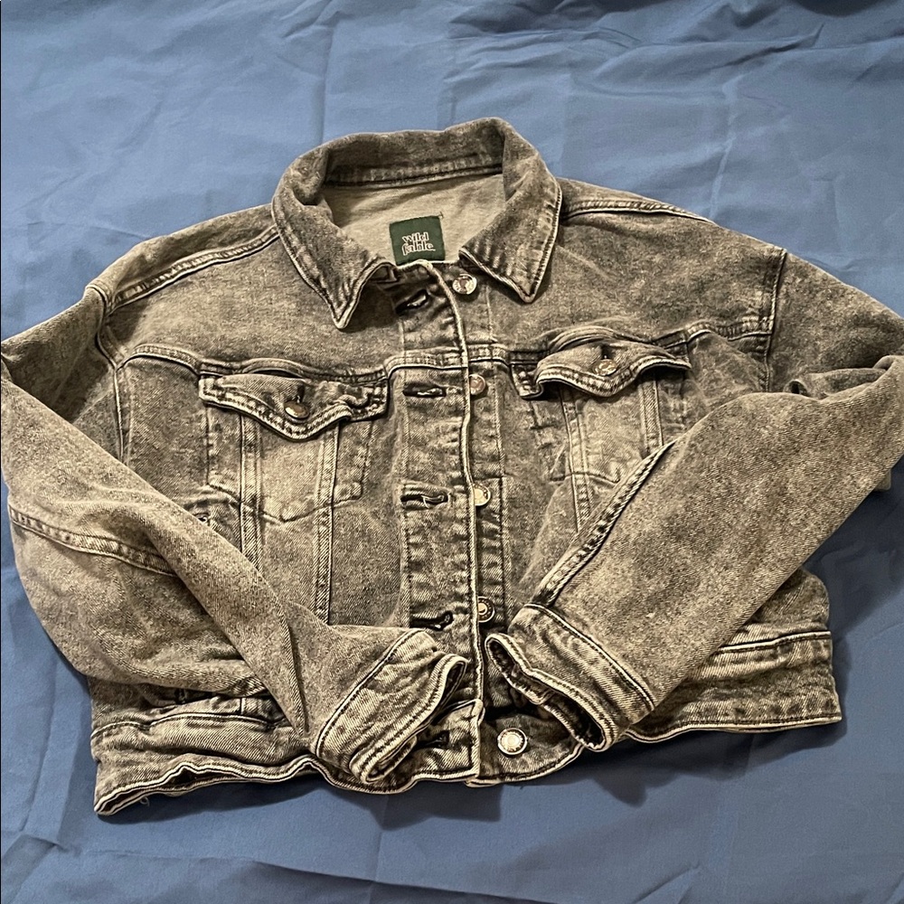 Wild Fable Gray Jean Jacket